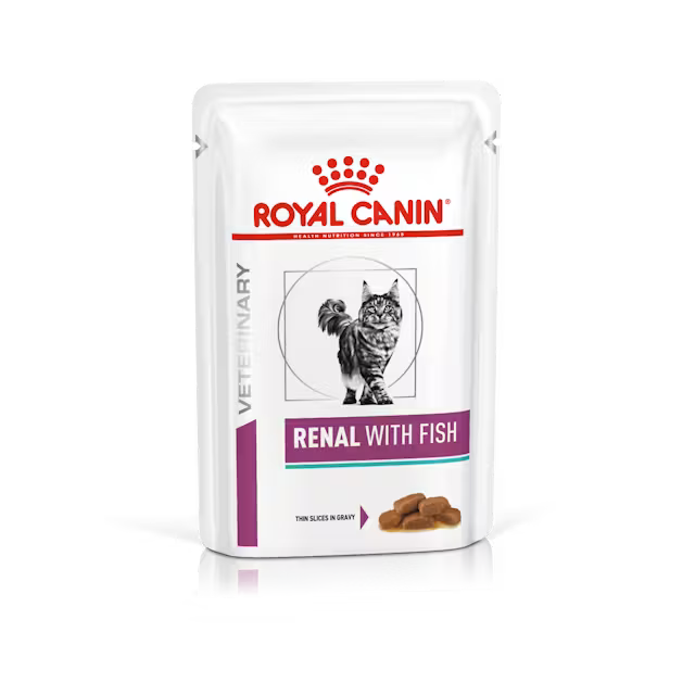 Busta Royal Canin Renal with Fish 85 g per supporto renale nei gatti Busta Royal Canin Renal with Fish 85 g per supporto renale nei gatti